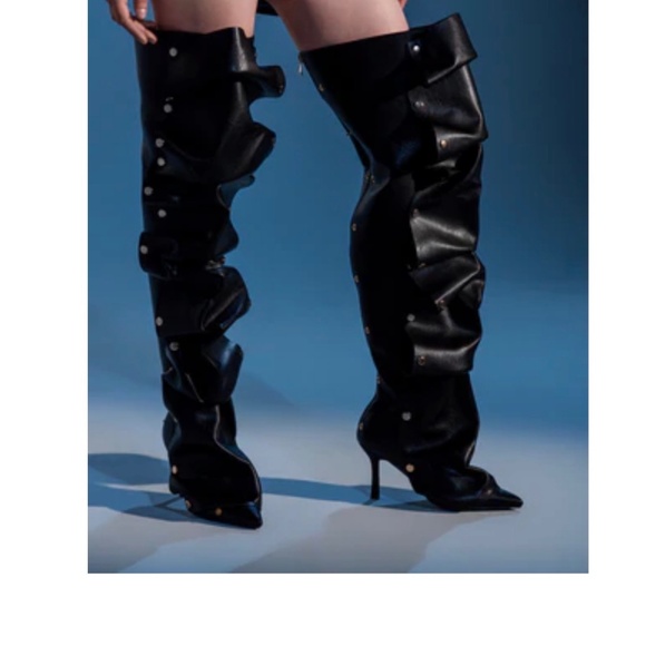 Shoes - AZALEA WANG BLACK STILETTO BOOT